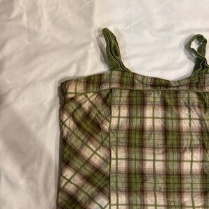Caren Sport Olive Plaid Camisole